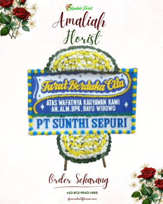 Papan Bunga Duka di Simpang Haru