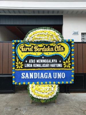 Papan Bunga Duka di Simpang Haru